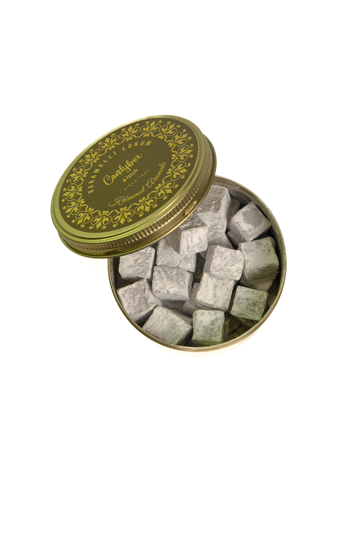 KARAMELLİ LOKUM METAL KUTU